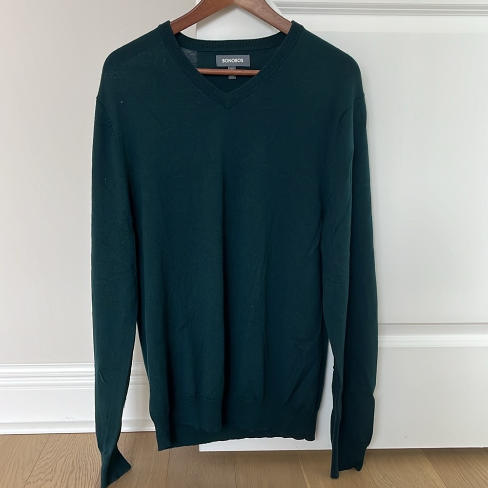 Bonobos men’s v-neck Marino sweater XL